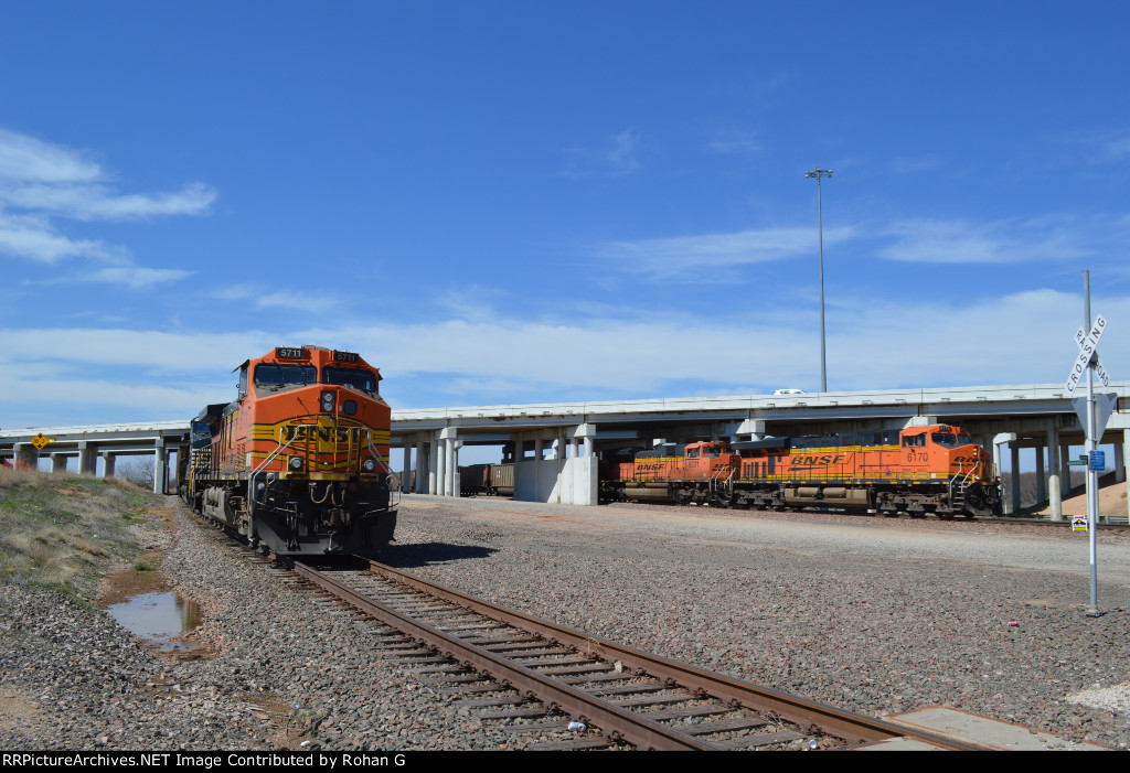 two coal trains